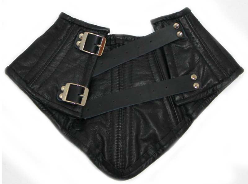 Ladies BDSM Neck Corset Faux Leather Collars and Leads