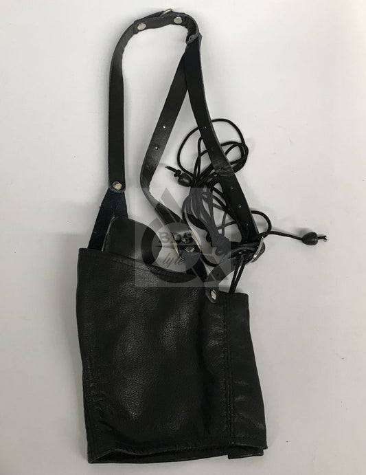 Leather Neck Corset Harness with Stuffer Gag - Bondage Gags and Bits