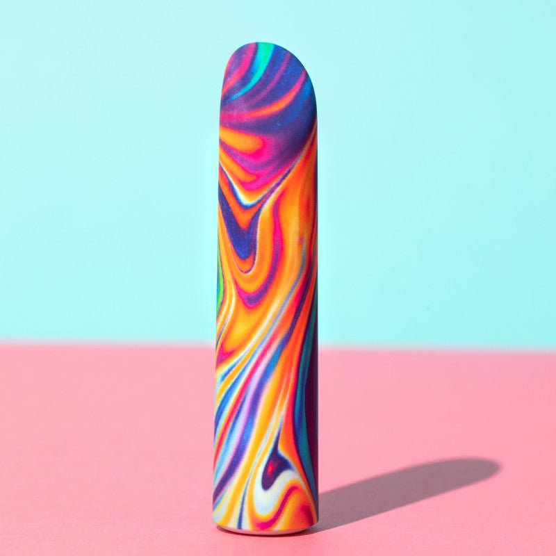 Blush Novelties Limited Addiction Psyche Power Vibe USB Rechargeable Bullet Rainbow Bullet Vibrators