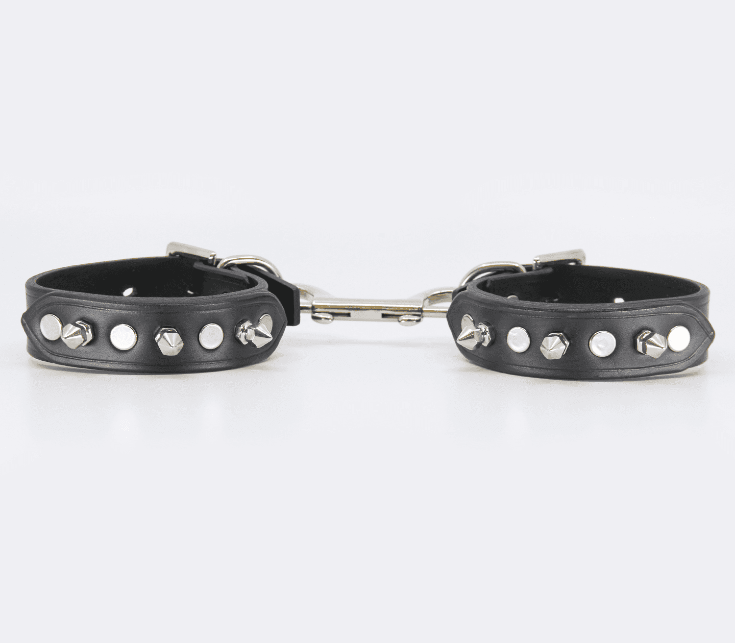 Love In Leather Spiked Leather Ankle Restraints Default Title Cuffs And Restraints