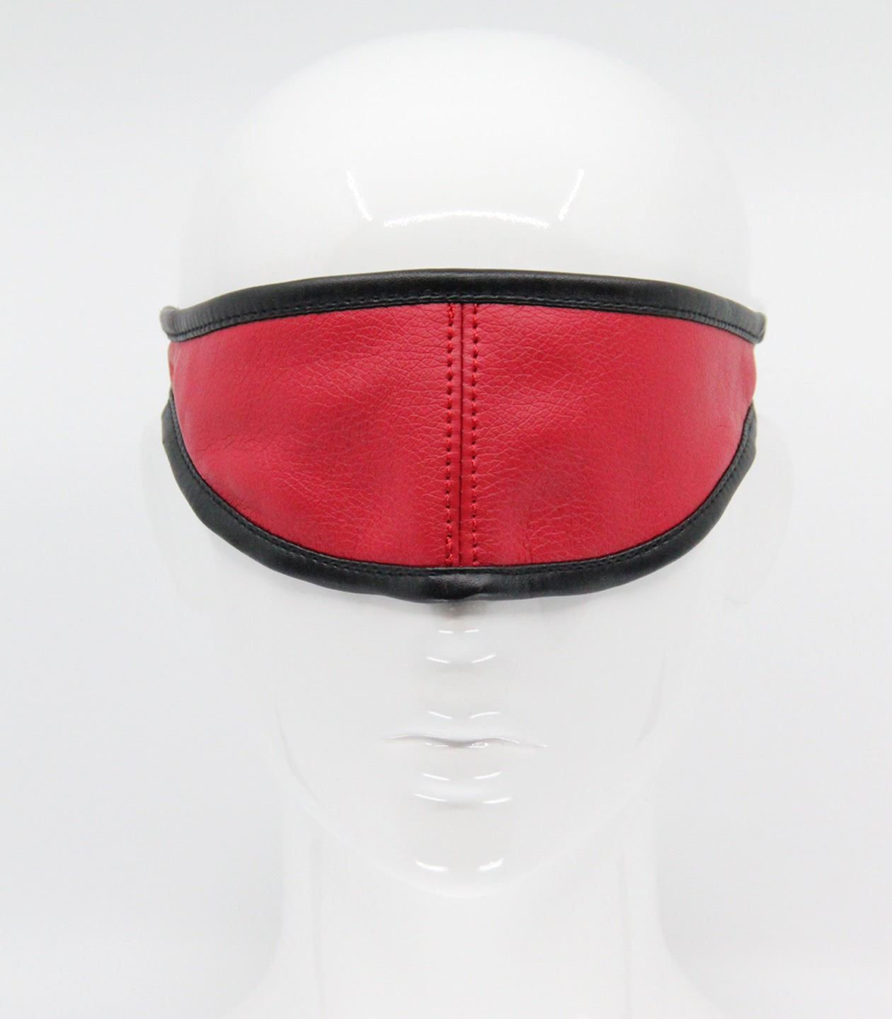Love In Leather Mouldable Total Block Out Blindfold Red Masks And Blindfolds