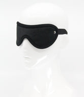 Love In Leather Soft Faux Fur BDSM Play Blindfold Black Masks And Blindfolds