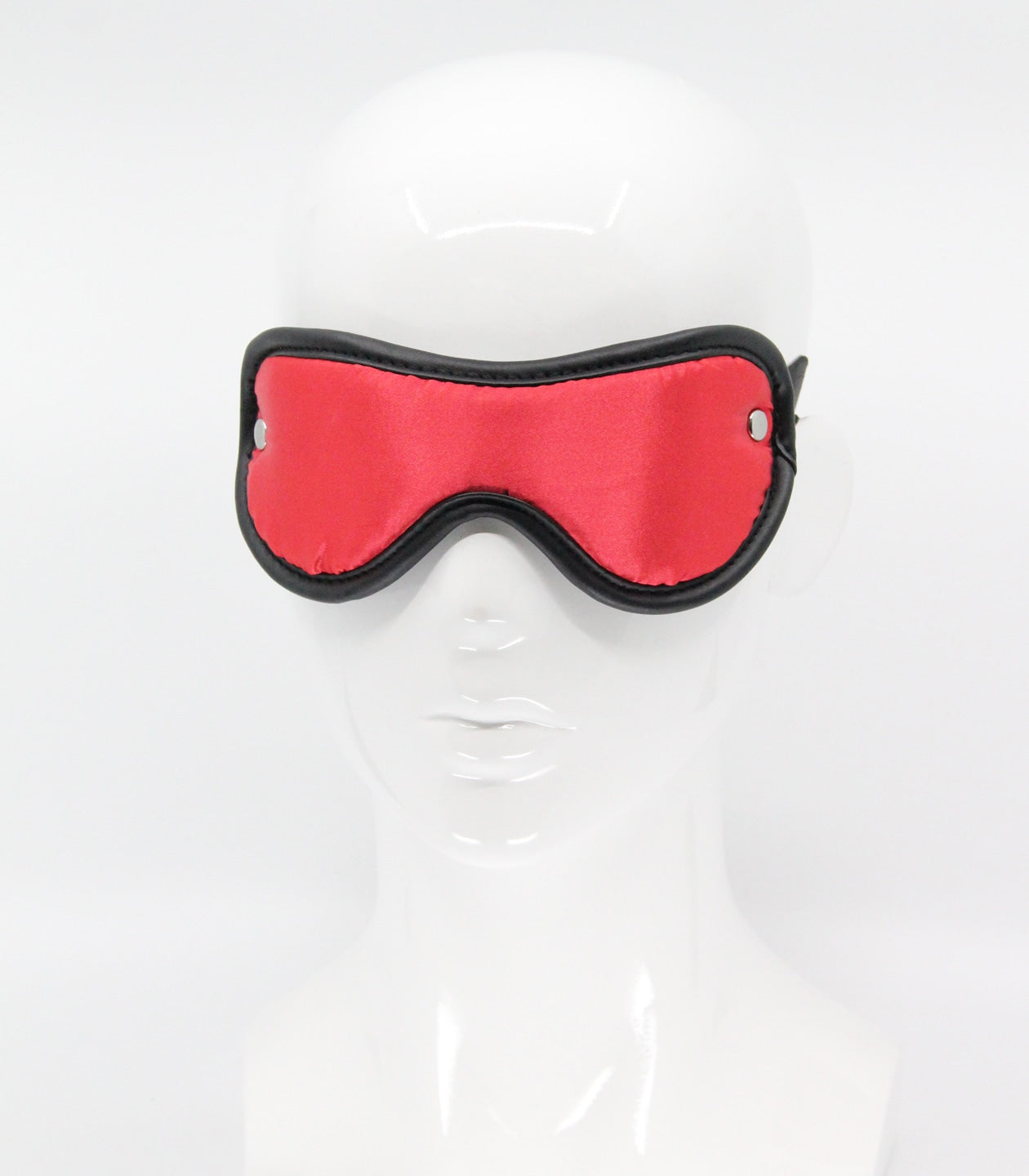 Love In Leather Bright and Silky Satin Blindfold Red Masks And Blindfolds