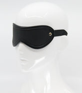 Love In Leather Blindfold with Coloured Hardware Gold Masks And Blindfolds