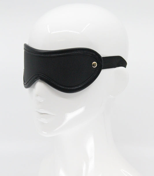 Love In Leather Blindfold with Coloured Hardware - Masks And Blindfolds