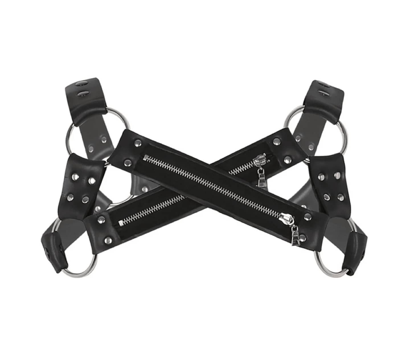 Love In Leather Mens Cross Front Neoprene Body Brace Cuffs And Restraints