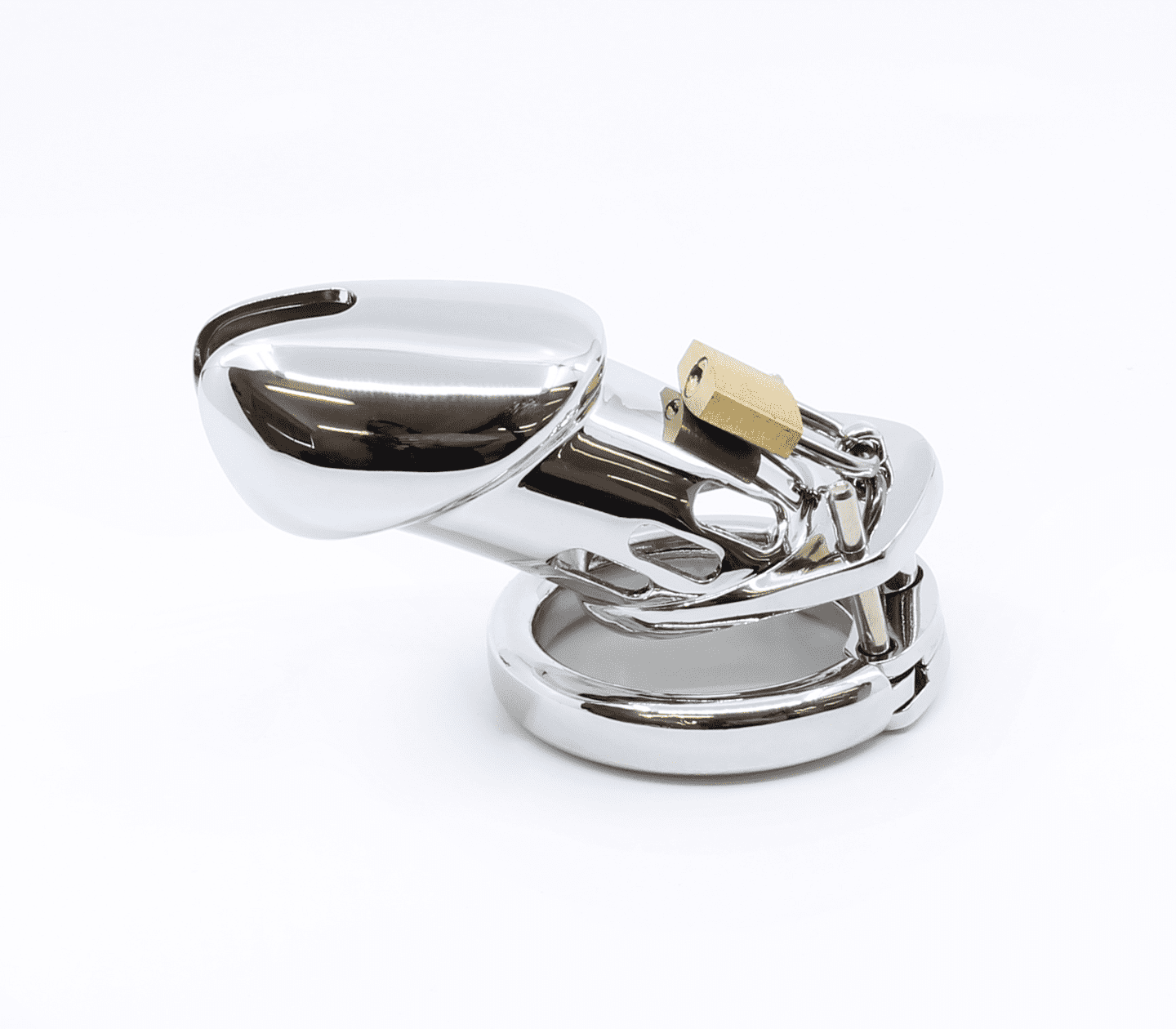 Love In Leather Moulded Shaft Male Chastity Cage 40mm Male Chastity