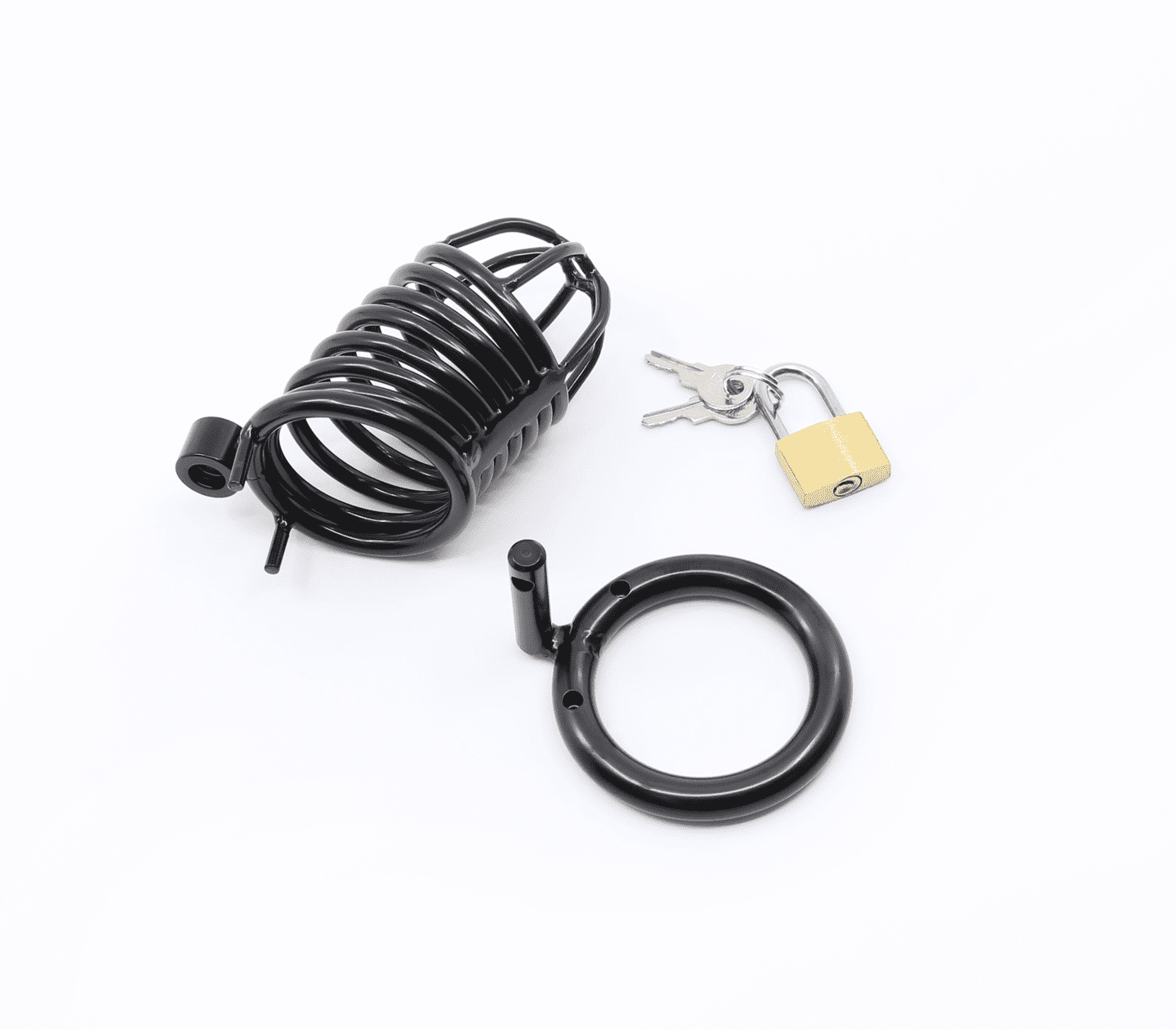 Love In Leather Matte Black Male Chastity Cage Male Chastity