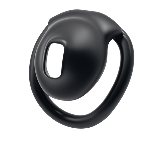 Love In Leather Micro Cock Cage with Urethral Opening Black Male Chastity