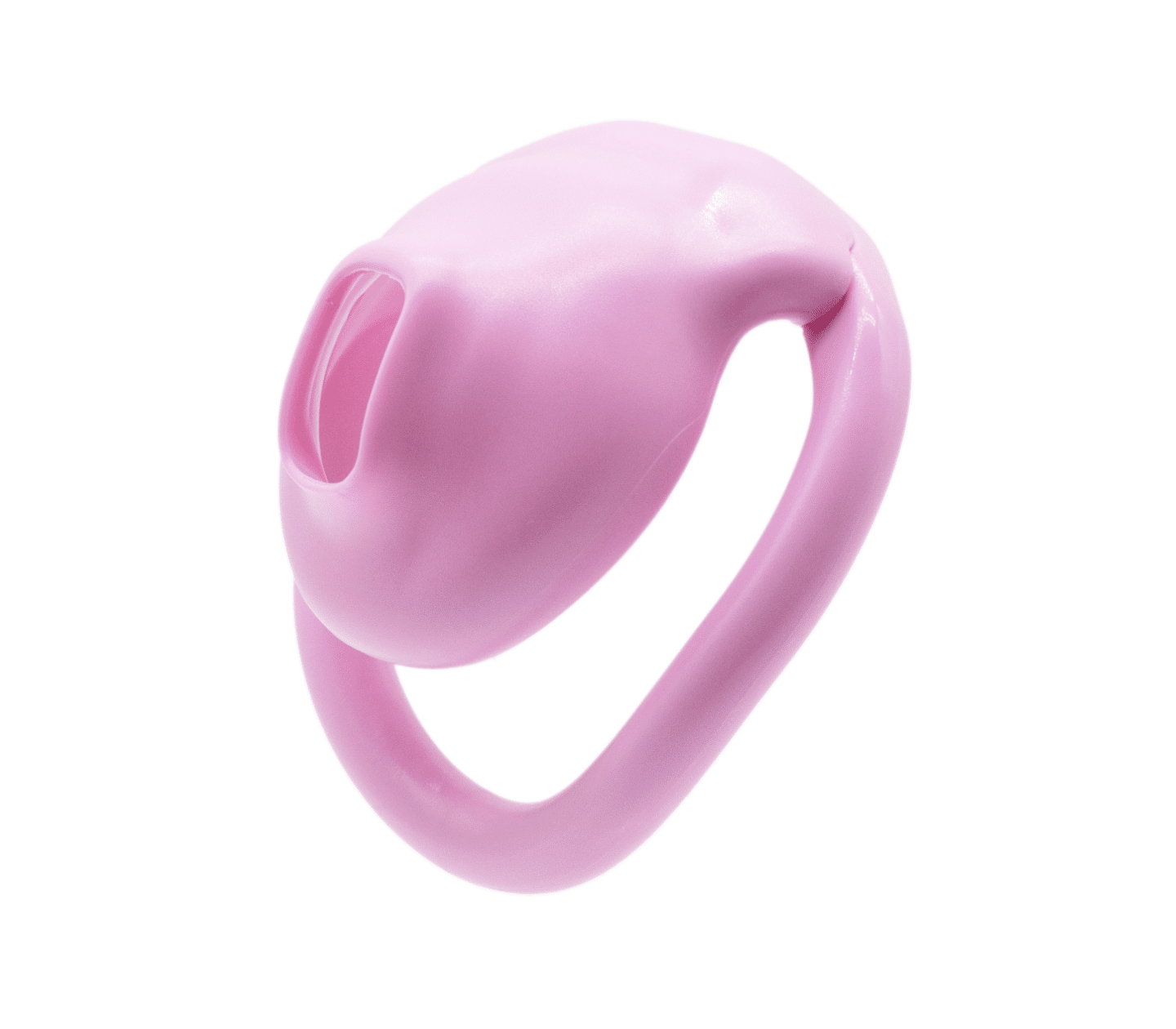 Love In Leather Micro Cock Cage with Urethral Opening Pink Male Chastity