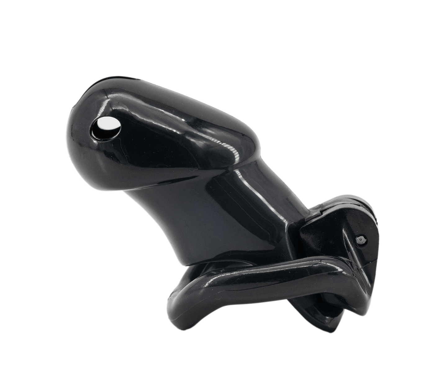 Love In Leather Resin Male Chastity Cage Black Male Chastity