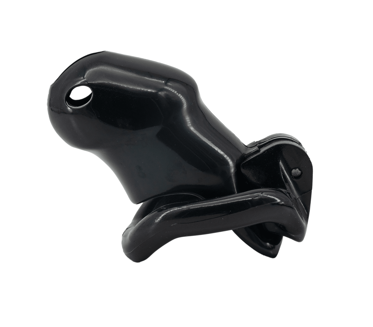 Love In Leather Resin Male Chastity Cage Black Long Male Chastity