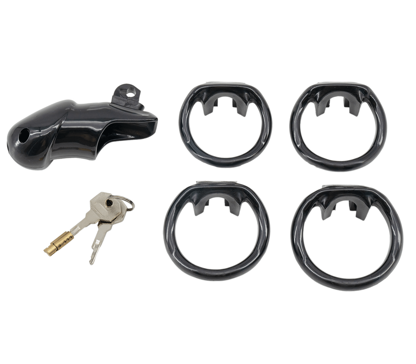 Love In Leather Resin Male Chastity Cage Black Male Chastity