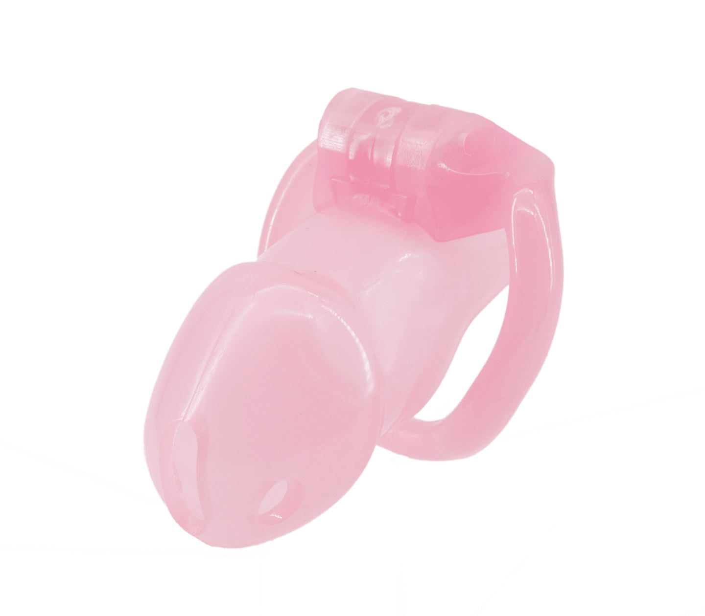 Love In Leather Resin Male Chastity Cock Cage Pink Male Chastity