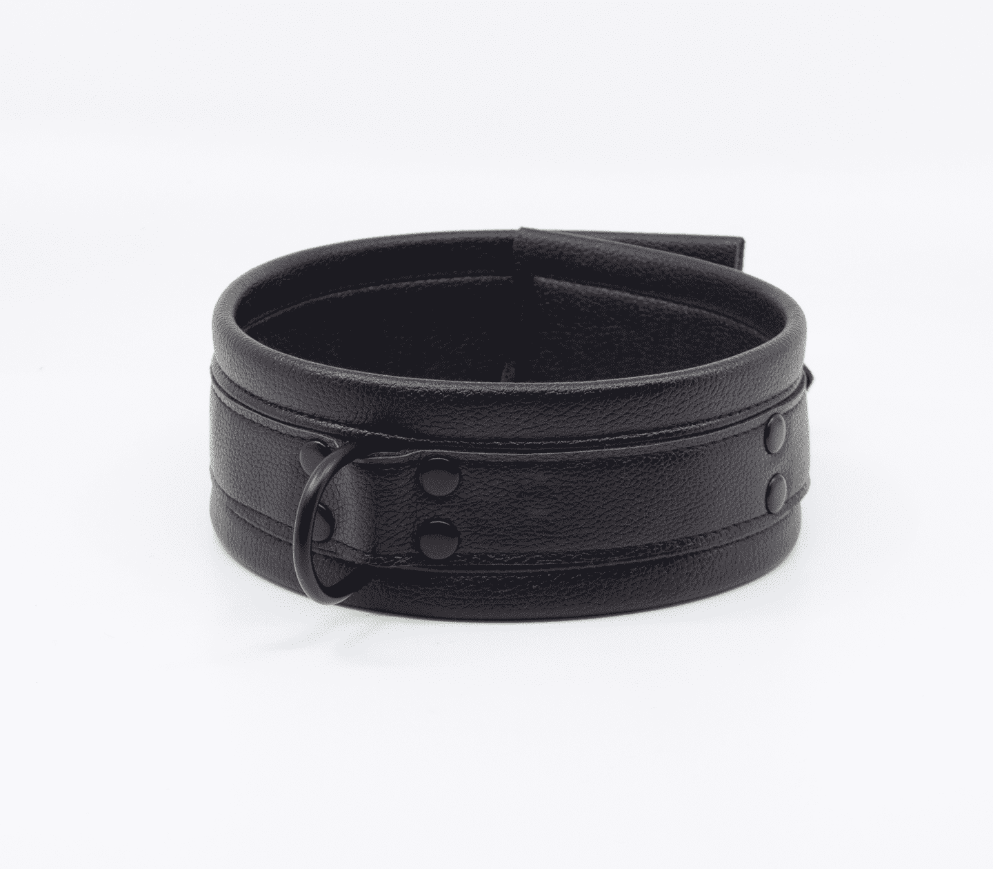 Love In Leather Faux Leather Collar & Lead Set Black Default Title Collars and Leads