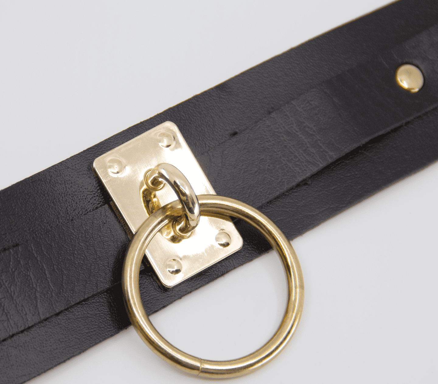 Love In Leather O-Ring Faux Leather BDSM Collar Collars and Leads