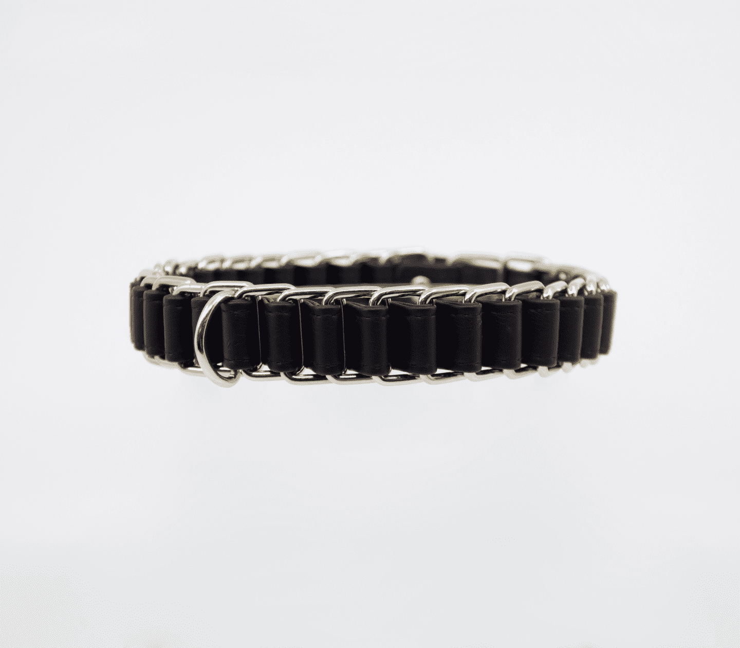 Love In Leather Chain Link Bondage Collar and Lead Default Title Collars and Leads