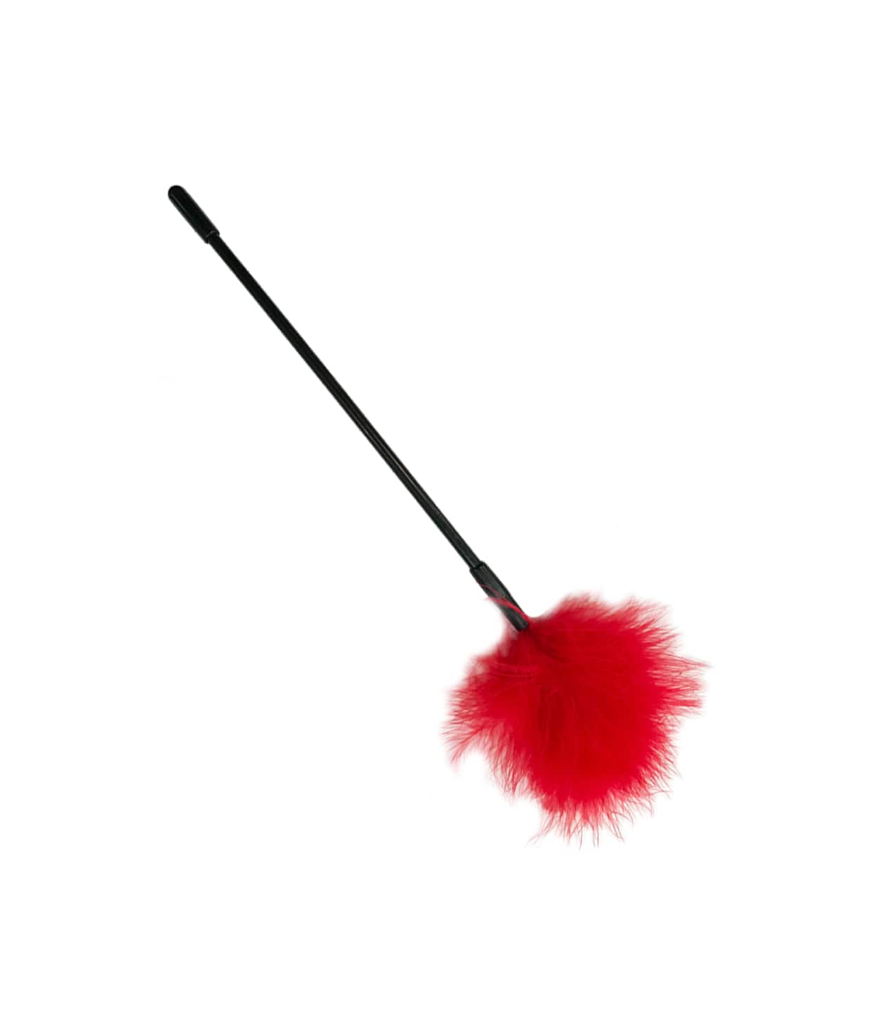 Love In Leather Small Fluffy Feather Tickler Red Ticklers