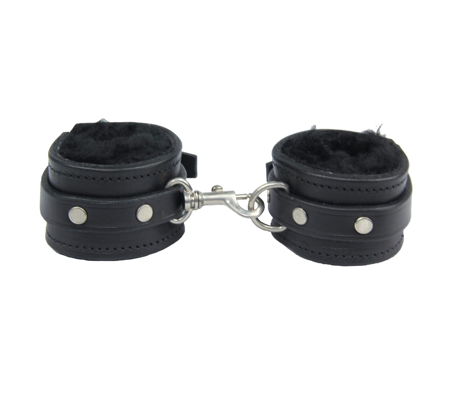 Love In Leather Light Sheepskin Lined Hand Cuffs Default Title Cuffs And Restraints