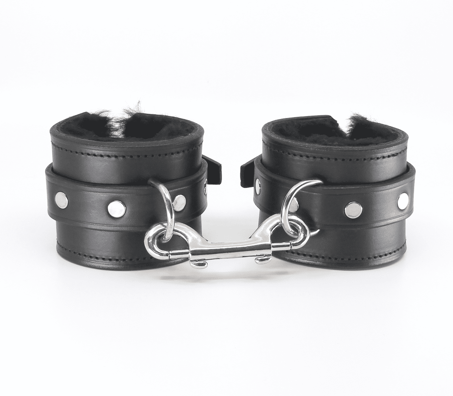 Love In Leather Sheepskin Lined Bondage Wrist Cuffs Default Title Cuffs And Restraints