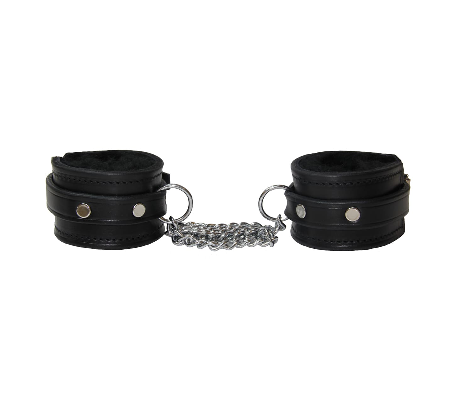 Love In Leather Sheepskin Lined Leather Wrist Cuffs Default Title Cuffs And Restraints