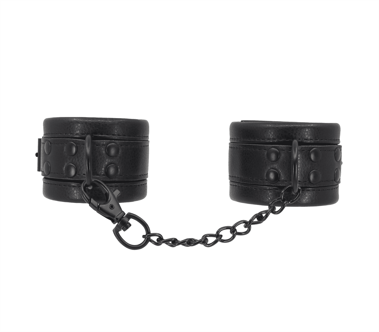 Love In Leather Padded Faux Leather Wrist Cuffs Default Title Cuffs And Restraints