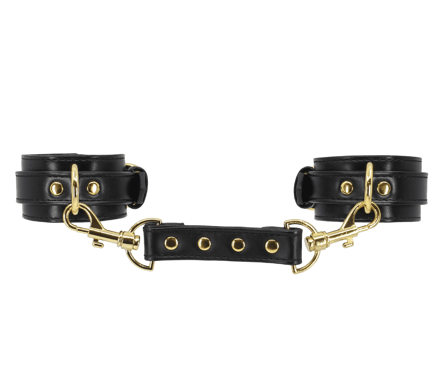 Love In Leather Premium Faux Leather Wrist Cuffs Black Cuffs And Restraints