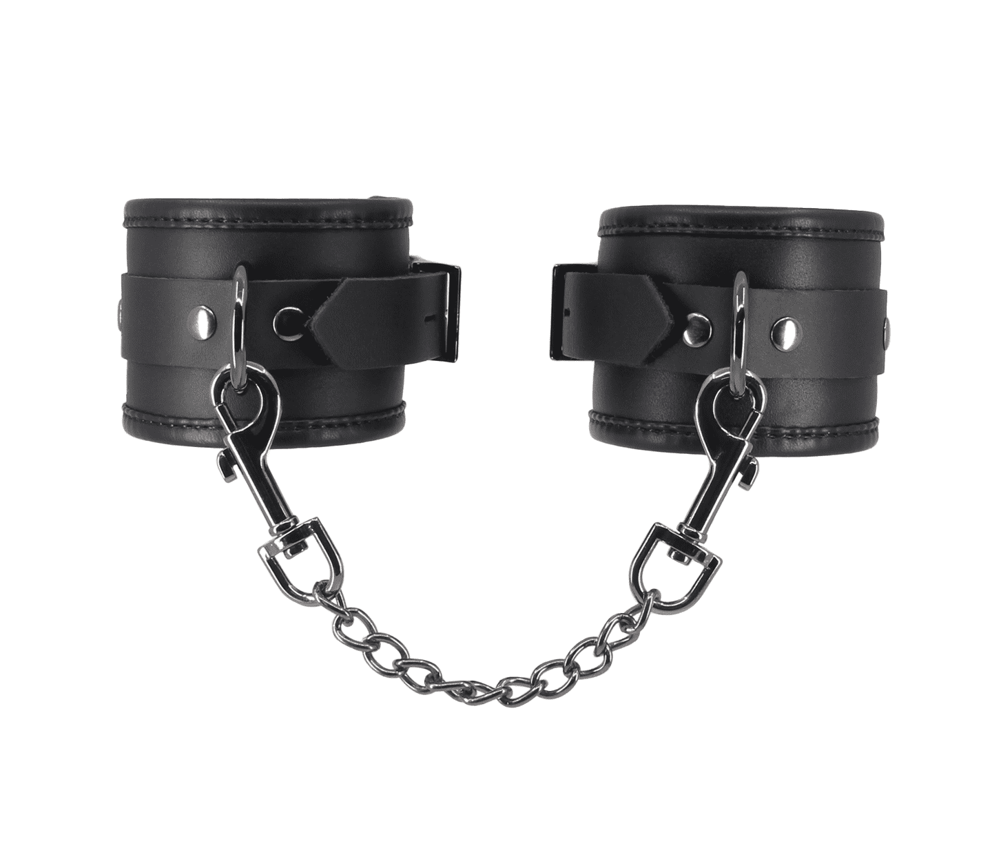 Love In Leather BDSM Hand Cuffs With Coloured Hardware Pewter Cuffs And Restraints