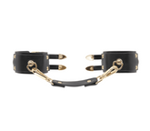 Love In Leather Double Straps Bondage Cuffs Cuffs And Restraints