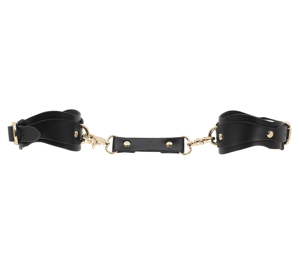 Love In Leather Shaped BDSM Play Wrist Cuffs Cuffs And Restraints