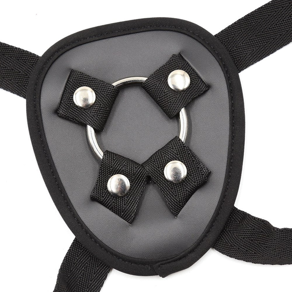 Love In Leather Adjustable Strap On With Back Support Strap On Sextoys