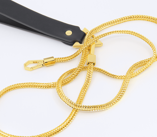 Love In Leather Fetish Play Snake Chain Lead Collars and Leads