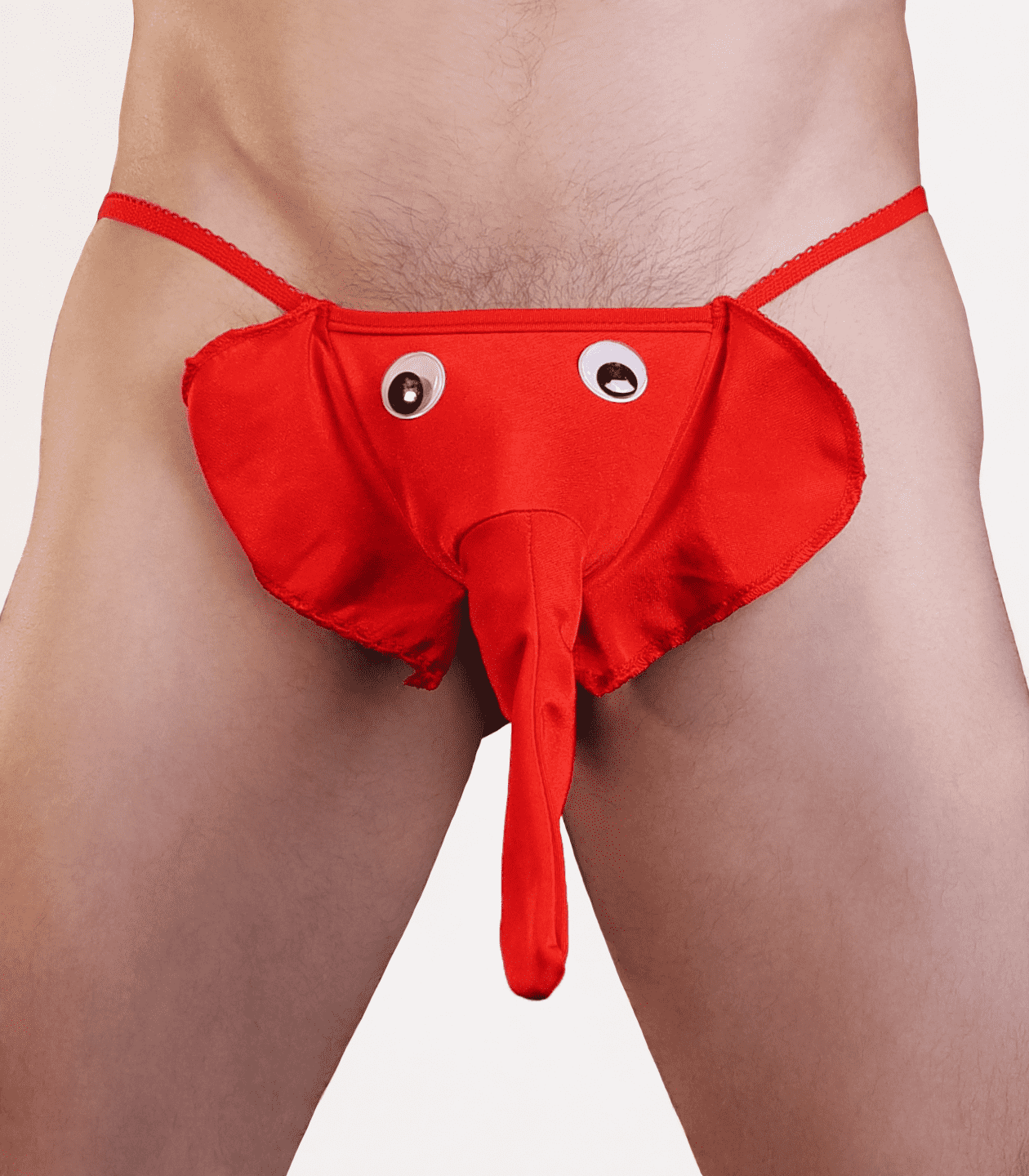 Muse Lingerie Mens Novelty Elephant G-String Red Jocks and G-Strings