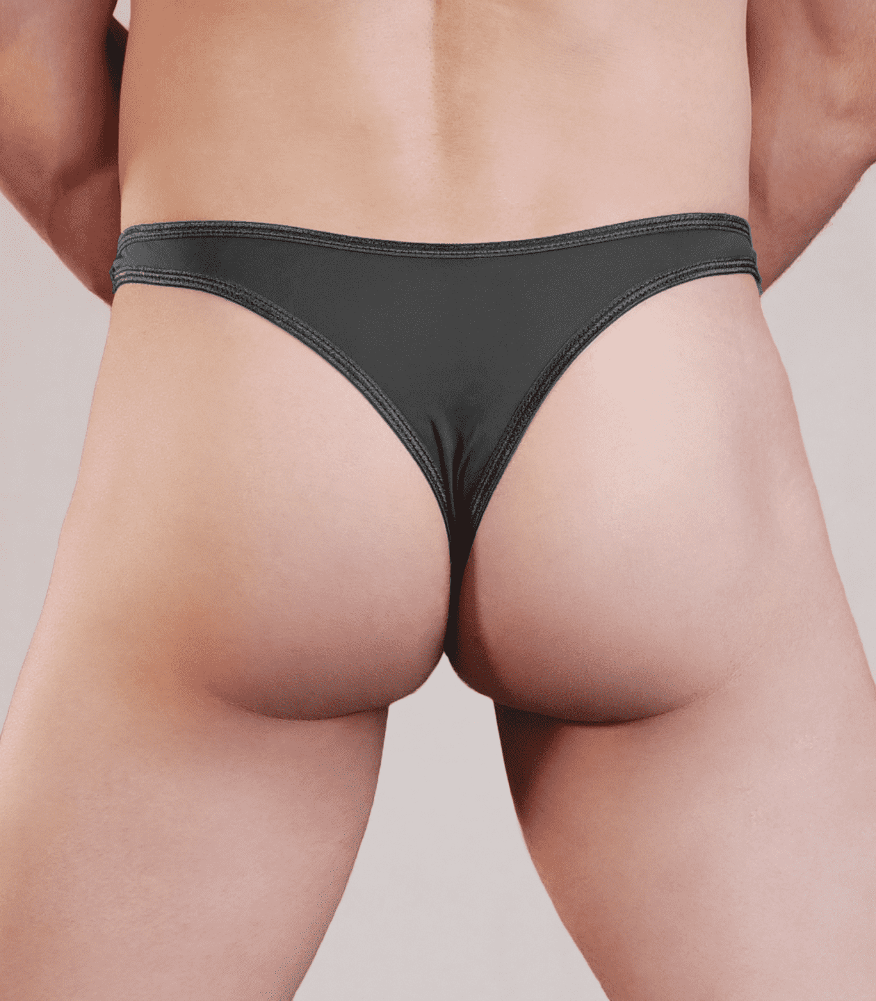 Love In Leather Plain Mens Lycra G-String S/M Jocks and G-Strings
