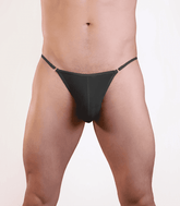 Love In Leather Soft Poly-Cotton Mens G-String S/M Black S M Jocks and G-Strings