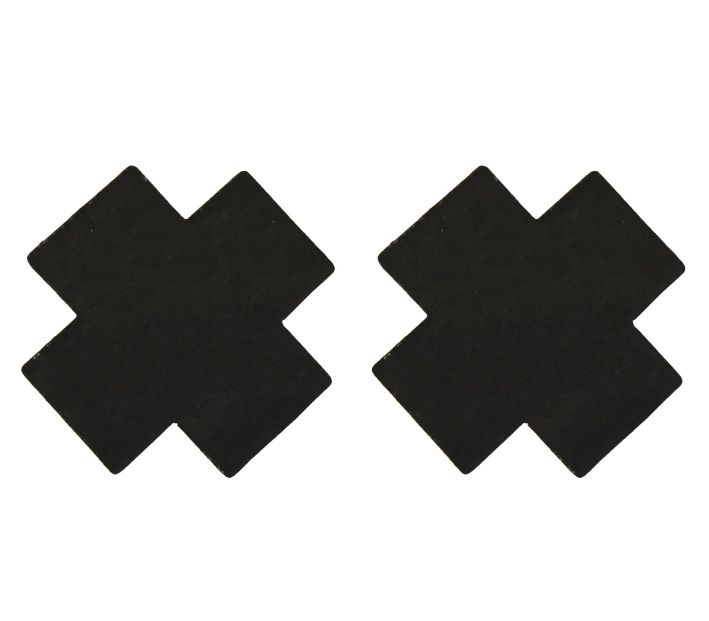 Love In Leather Satin Cross Women Nipple Pasties Black Breast and Nipple Toys