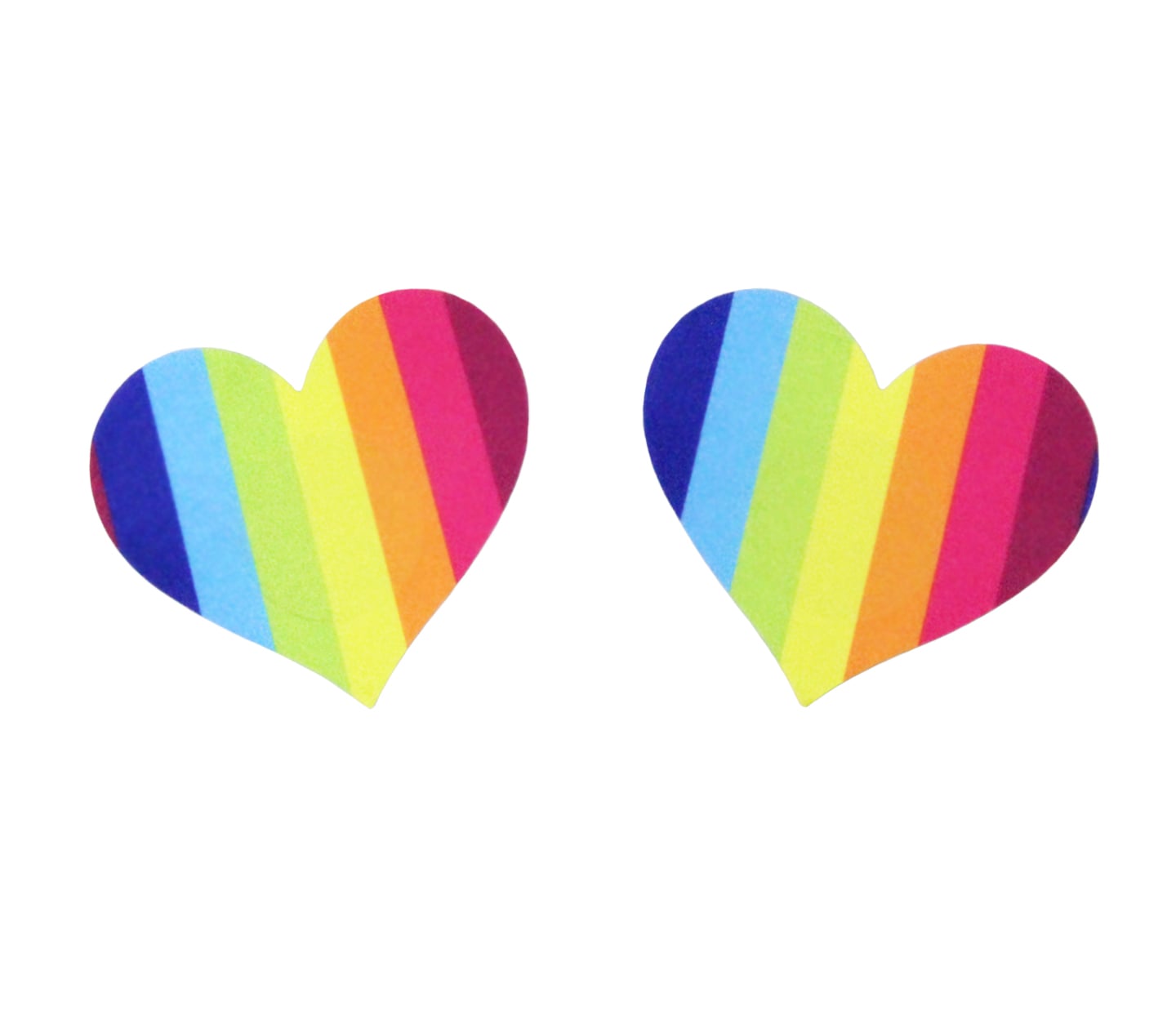 Love In Leather Rainbow Satin Sexy Nipple Pasties Default Title Breast and Nipple Toys