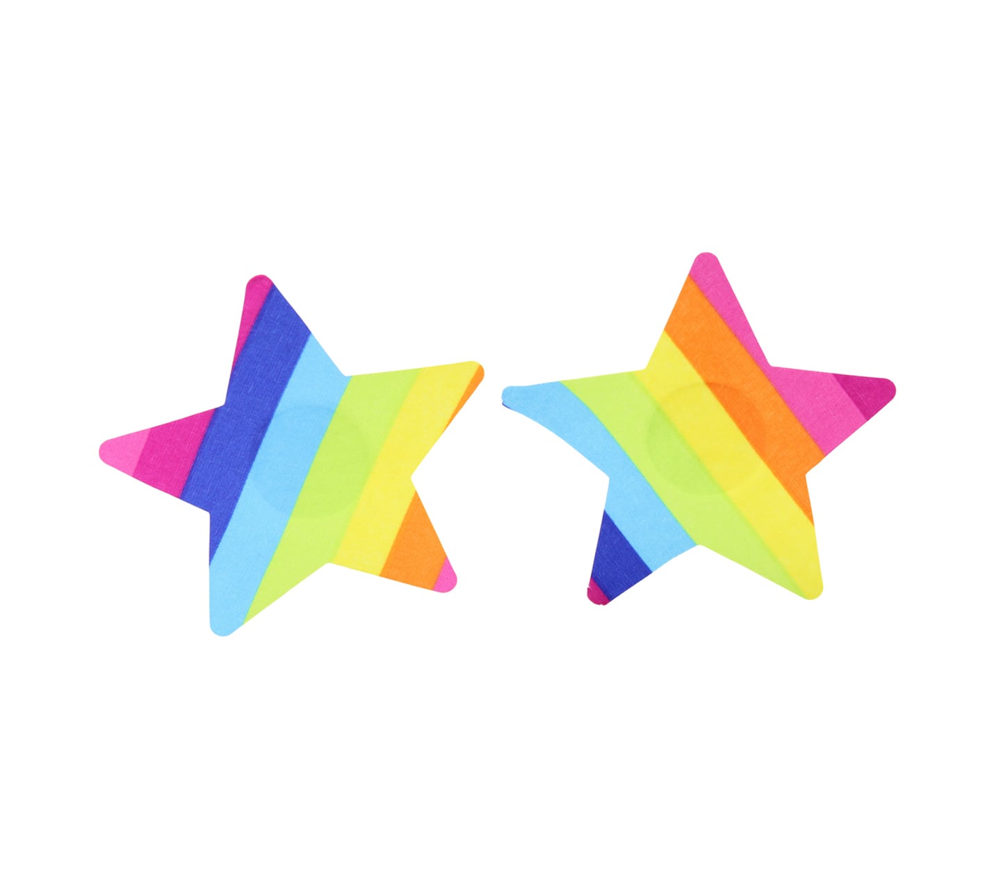 Love In Leather Rainbow Satin Sexy Nipple Pasties Breast and Nipple Toys