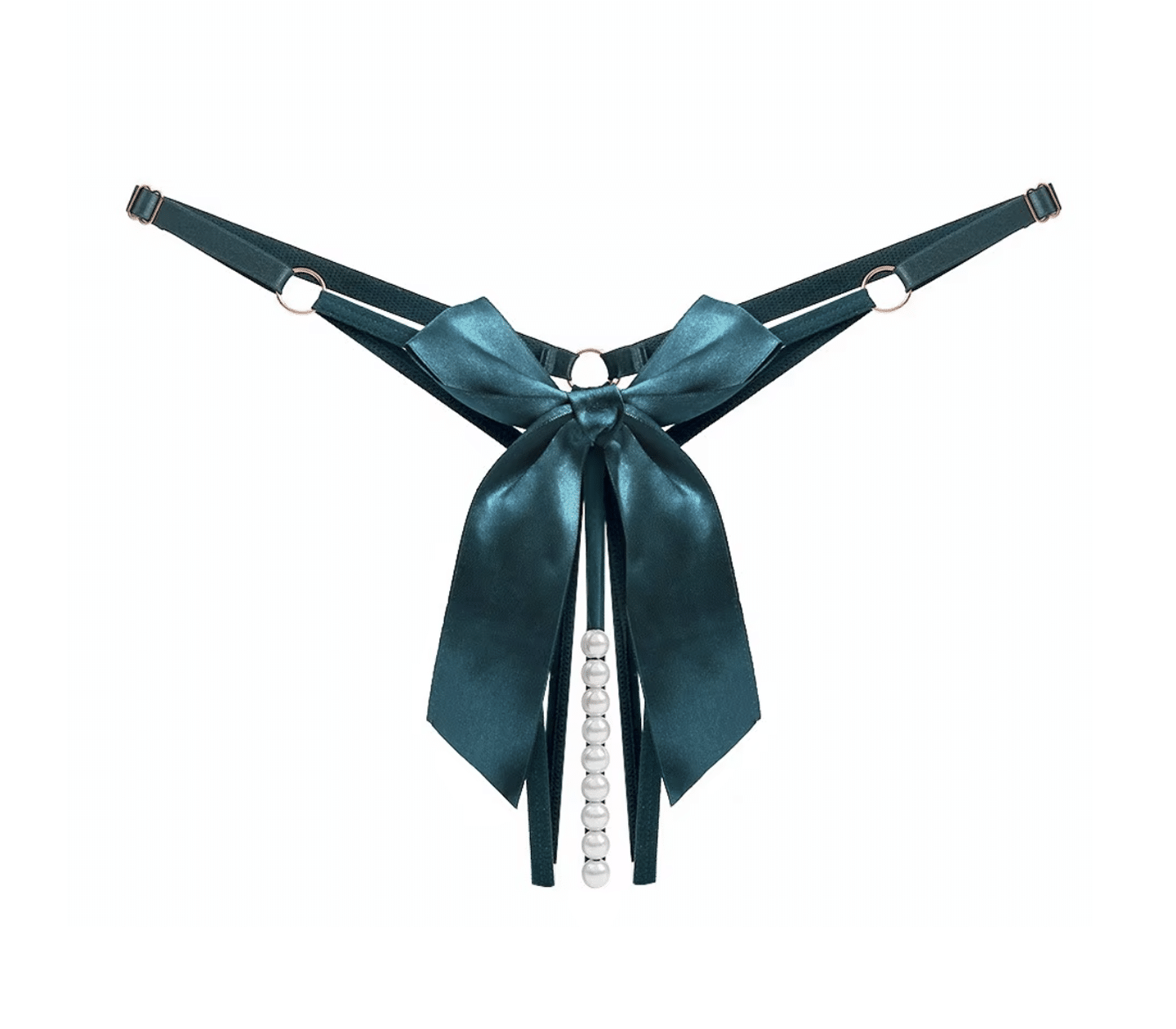 Love In Leather Mens Crotchless Pearl Panties Green Mens Briefs And Boxers