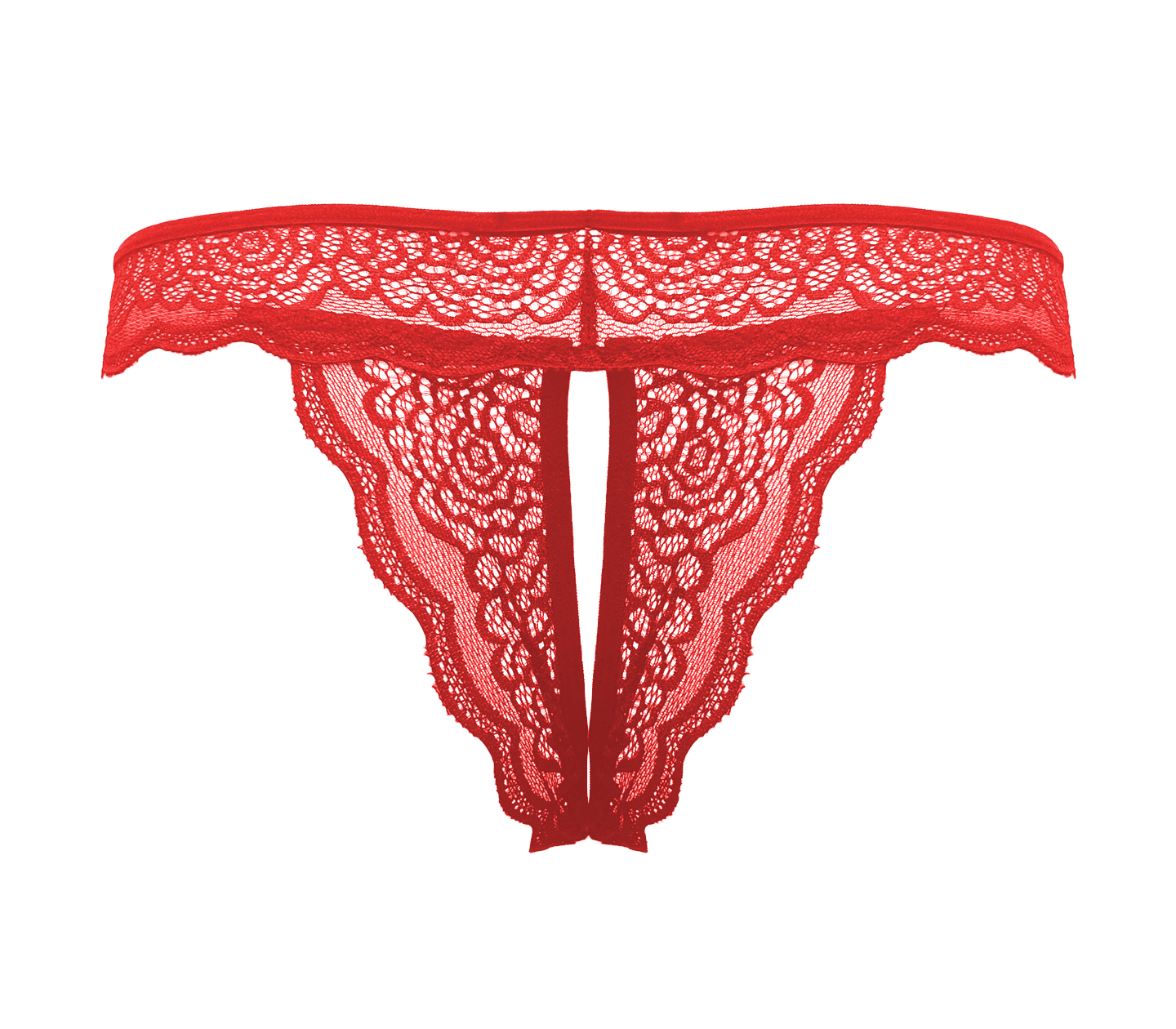 Love In Leather Sexy Crotchless Panties Red G-Strings, Panties and Shorts