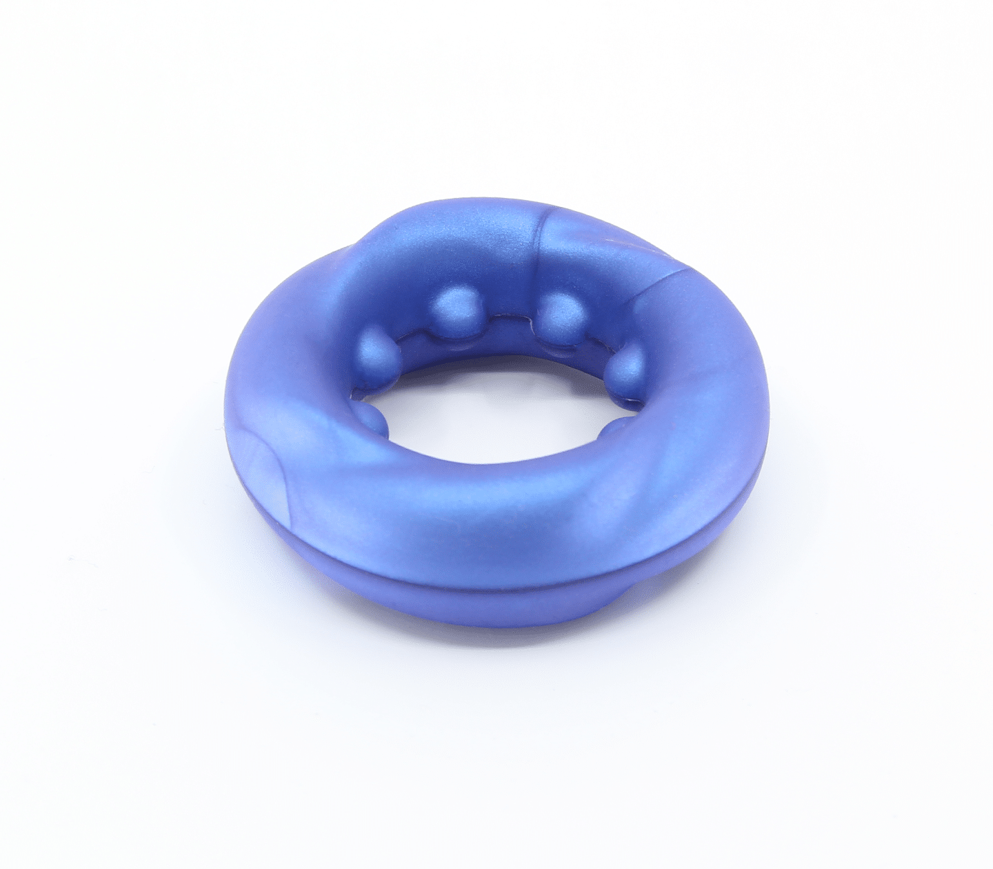 Love In Leather Mens Silicone Twisted O Ring Stretchy Cock Rings