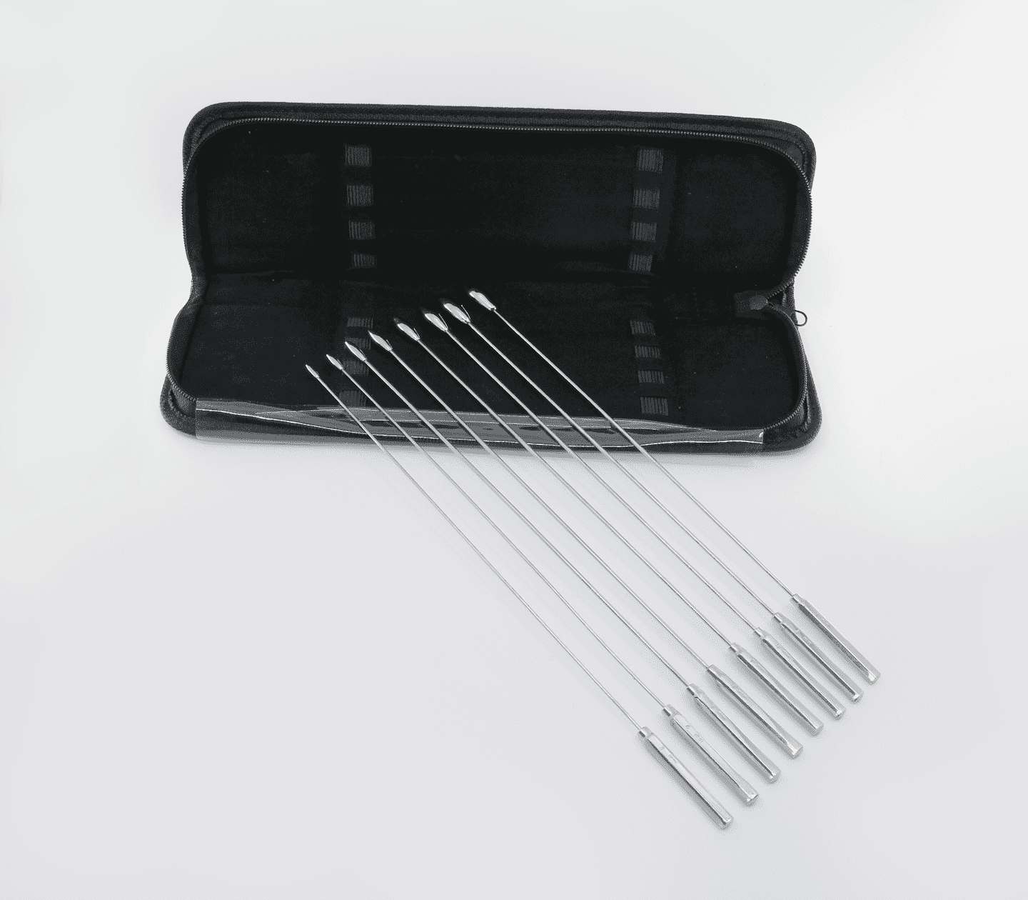 Love In Leather 8 Piece Rosebud Dilator Sounding Kit Urethral Sounds