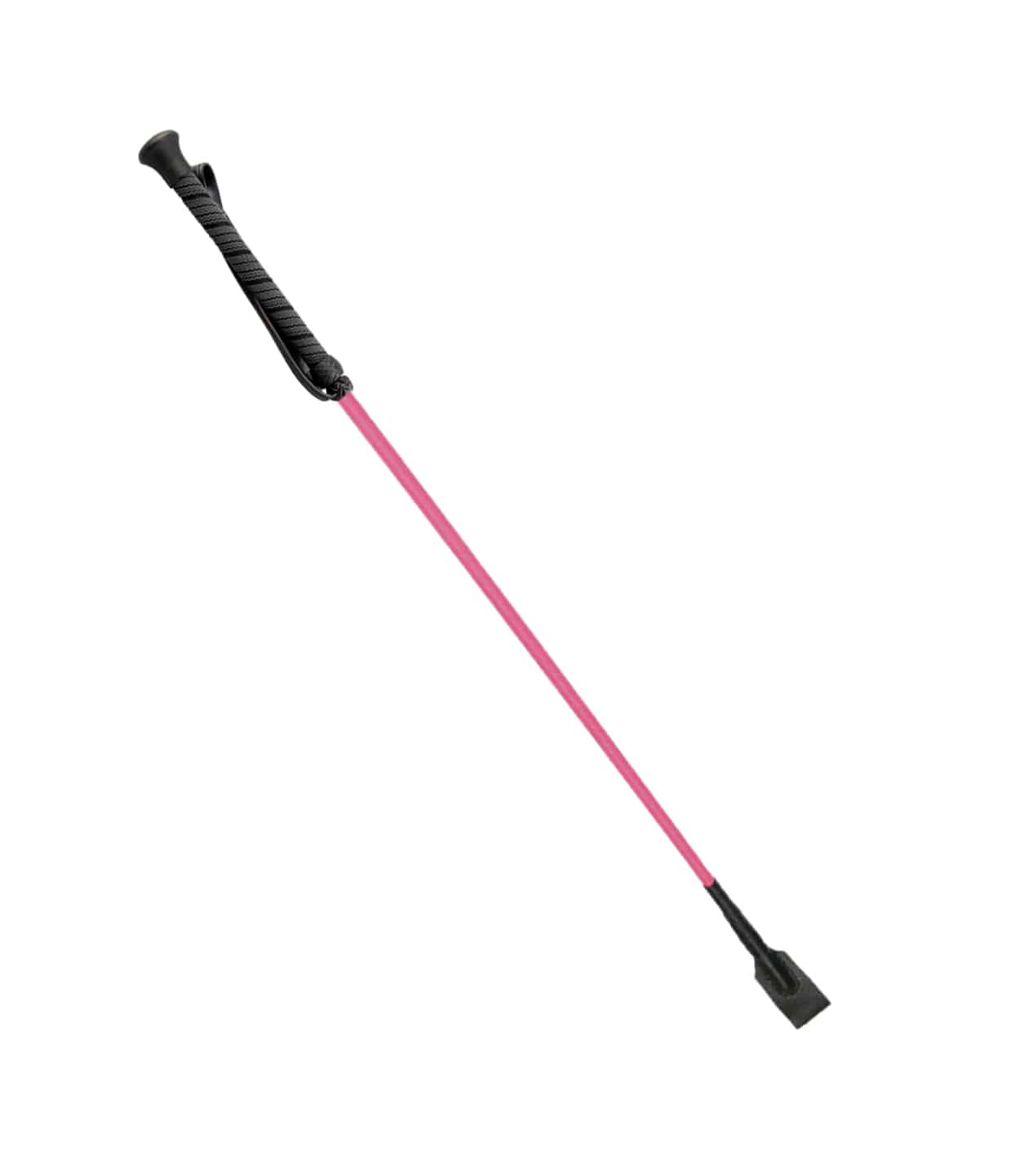 Love In Leather Riding Crop With Rubber Handle Pink Whips And Crops