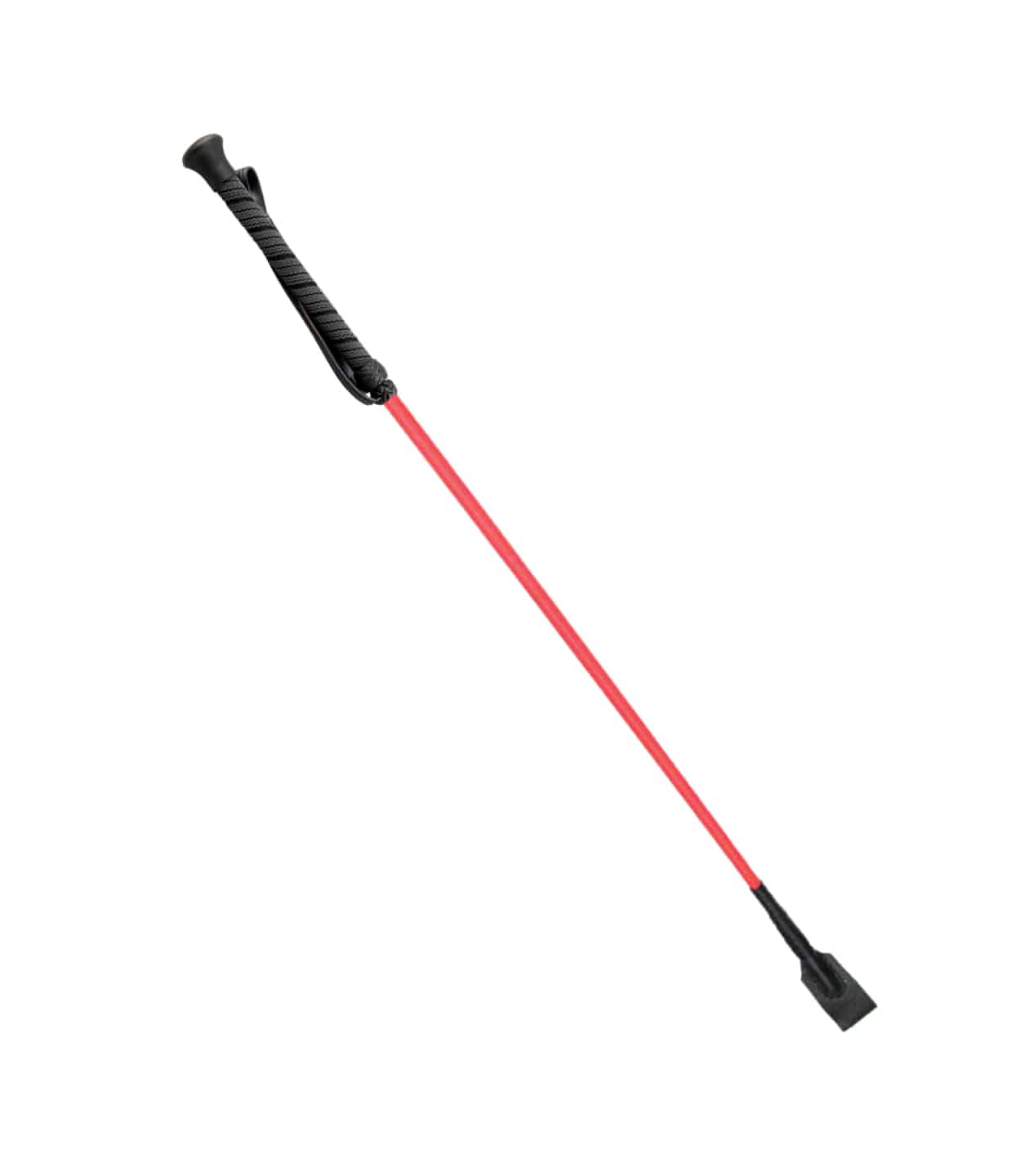 Love In Leather Riding Crop With Rubber Handle Red Whips And Crops