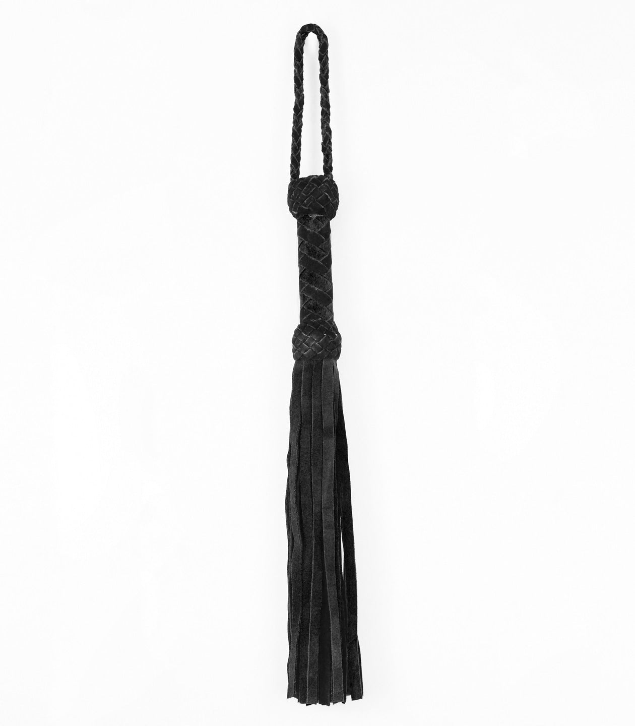 Love In Leather Long Suede Leather Flogger Black Whips And Crops