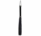 Love In Leather Soft Velveteen Handle BDSM Flogger Black Whips And Crops