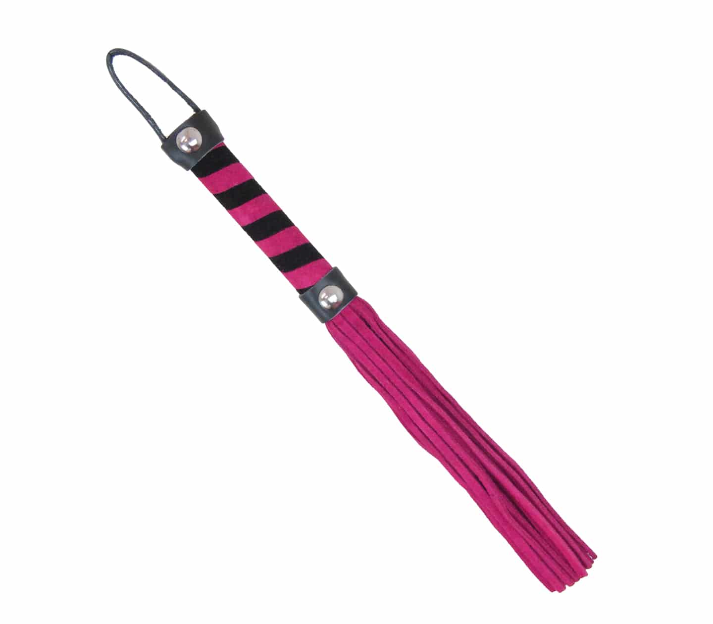 Love In Leather Candy Striped Willy Bondage Whip Pink Whips And Crops