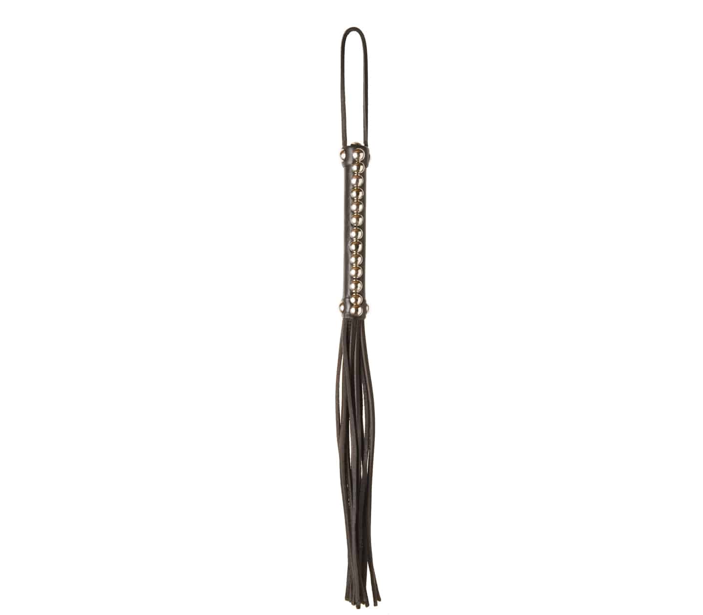 Love In Leather Fetish Play Studded Leather Flogger Default Title Whips And Crops