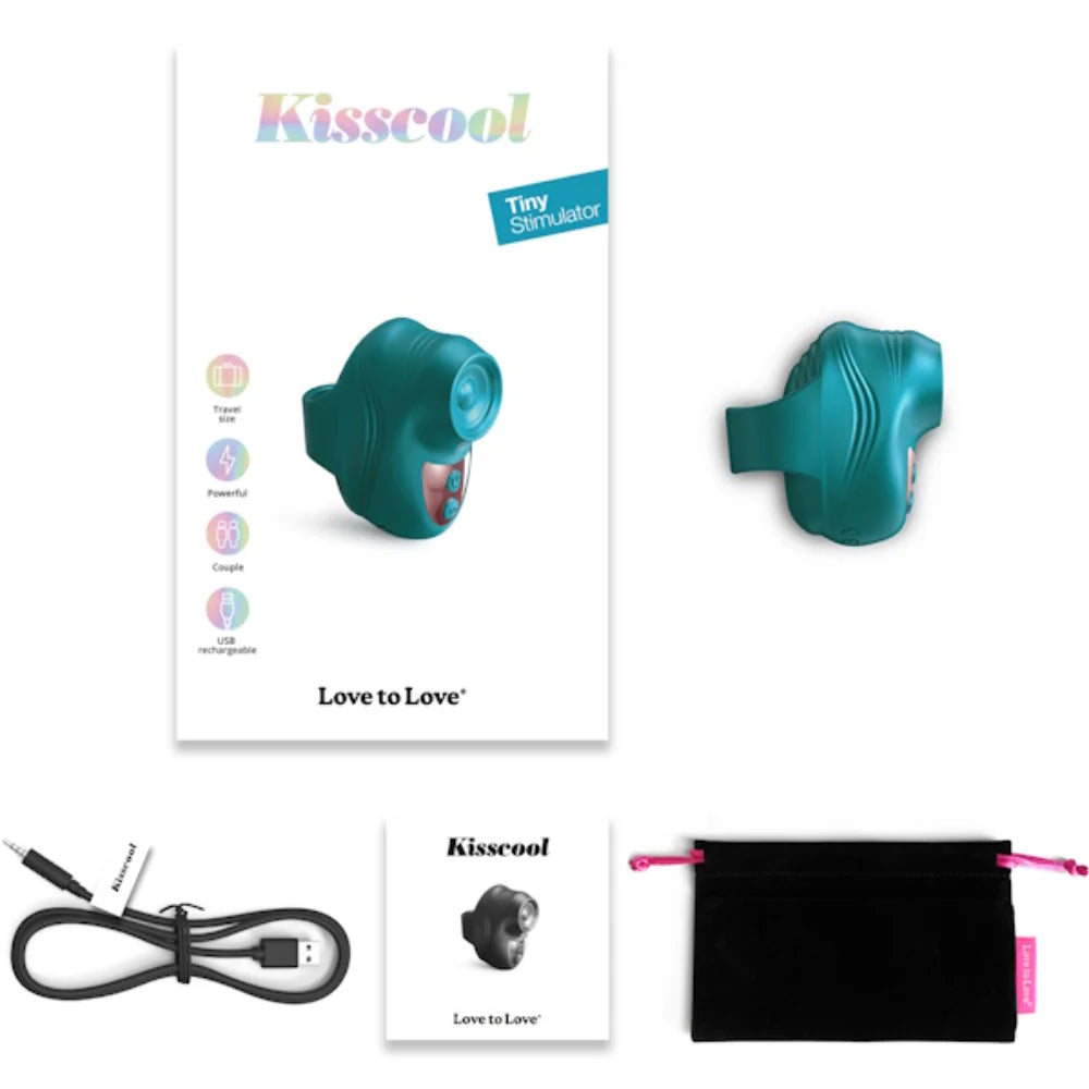 LOVE TO LOVE Kisscool Finger Vibrator Finger and Tongue Vibrators