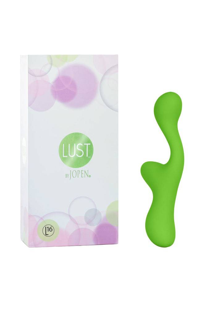 Lust By Jopen L16 Silicone Rabbit Vibrator Green Prostate Toys